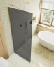 Душевая перегородка Maybah Glass MGD-682-3у 1090x1950 в узком профиле Золото стекло графитовое матовое