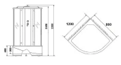 Душевая кабина Niagara Ultra NG-214-01RN 120x80 R с гидромассажем