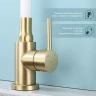 Смеситель для кухни Splenka S201.4408.03 Золото матовое Белый