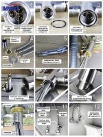Смеситель для кухни Viko V-5034 Бронза латунь
