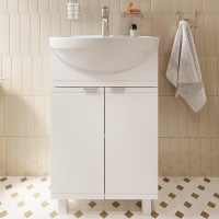 Тумба с раковиной DIWO Дмитров 50 цвет Белый
