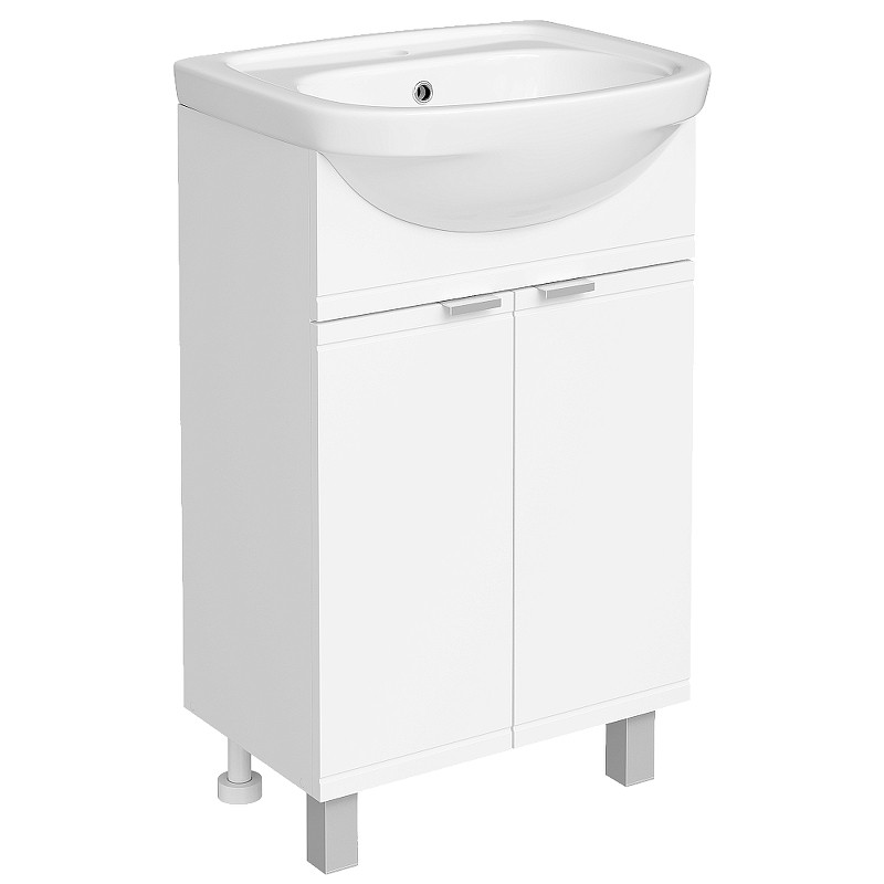 Тумба с раковиной DIWO Дмитров 50 цвет Белый