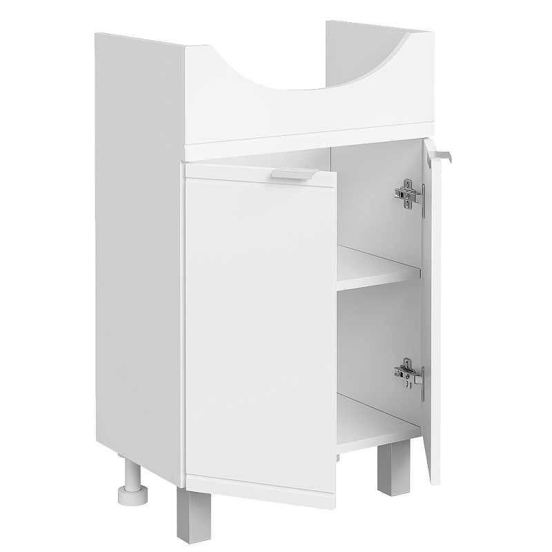 Тумба с раковиной DIWO Дмитров 50 цвет Белый