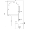 Смеситель для кухни ZorG Steel Hammer SH 2003 SATIN Сатин Черный латунь на столешницу