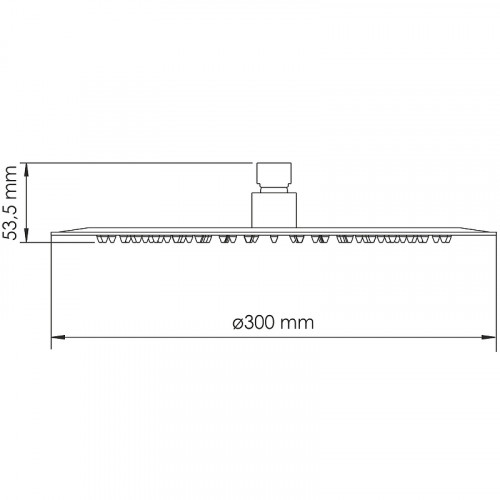 Верхний душ WasserKRAFT Asphe A330 Розовое золото нержавеющая сталь на потолок
