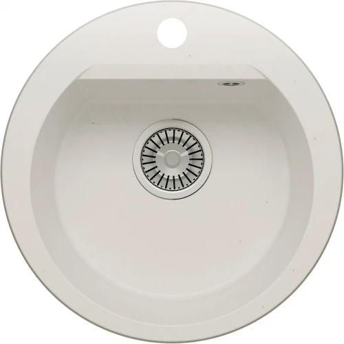 Кухонная мойка Polygran Atol-460 №36 678910 Белый хлопок искусственный камень (литьевой мрамор) встраиваемый
