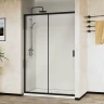 Душевая дверь Vincea City 140 VDS-5CT140CLB профиль Черный стекло прозрачное