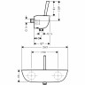 Смеситель для душа Hansgrohe PuraVida 15672400 Белый Хром латунь на стену