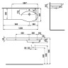 Раковина Laufen Palace New 120 R 8.1670.5.000.104.1 Белая