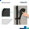 Ручной душ Milardo Ideal Spa 3F ILS3FB0M18 Черный матовый