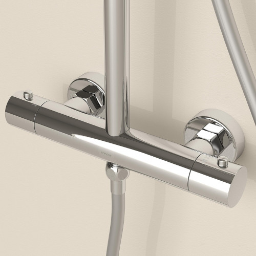 Душевая система Sancos Teo SC11001CH с термостатом цвет Хром