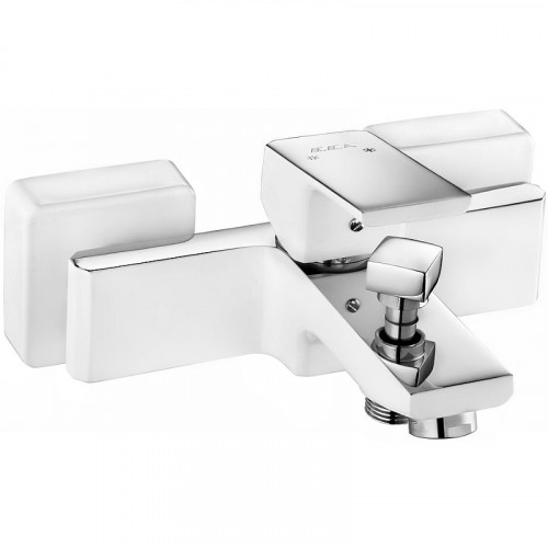 Смеситель для ванны E.C.A. Tiera 104802469EX Белый Хром латунь на стену