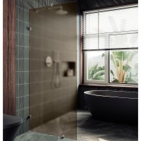Душевая перегородка Maybah Glass MGD-266-4 890x1950 коннектор стена-стекло Хром глянцевый стекло бронзовое матовое