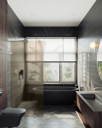 Душевая перегородка Maybah Glass MGD-266-4 890x1950 коннектор стена-стекло Хром глянцевый стекло бронзовое матовое