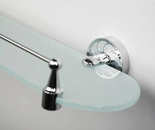 Стеклянная полка WasserKRAFT Isen K-4044 Хром