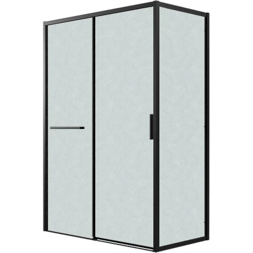 Душевой уголок Grossman Style 110х70 120.K33.05.1170.21.02 профиль Черный матовый стекло шиншилла