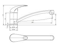 Смеситель для кухни Koller Pool Design Plus DS01000S Хром латунь