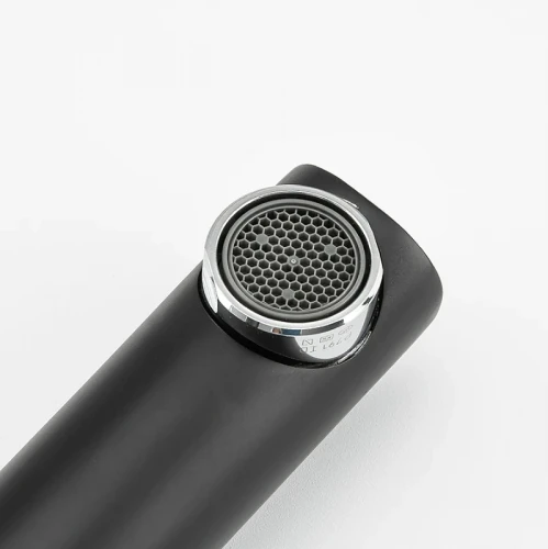 Смеситель на борт ванны Gappo G03-6 G1103-6 Черный матовый Хром