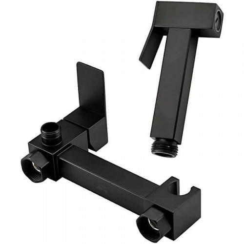 Гигиенический душ со смесителем Frap F7504-6 Черный матовый латунь на стену