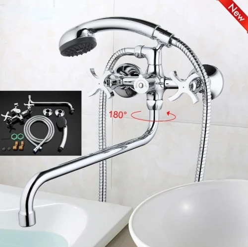 Смеситель для ванны Gappo G2243 универсальный Хром