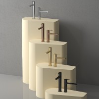 Смеситель для раковины Teska Liva Leo S E5414 Черный матовый латунь