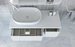 Тумба Cezares Bellagio 35 54717 подвесная Bianco Opaco МДФ / ЛДСП