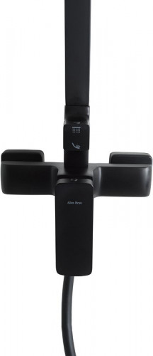 Душевая система Allen Brau Infinity 5.21012-31 Черная матовая латунь на стену