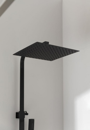 Душевая система Allen Brau Infinity 5.21012-31 Черная матовая латунь на стену