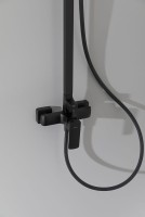 Душевая система Allen Brau Infinity 5.21012-31 Черная матовая латунь на стену