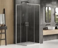 Душевой уголок New Trendy Prime Chrome 80х90 D-0294A/D-0297A профиль Хром стекло прозрачное