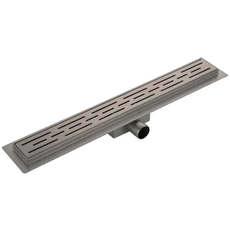 Душевой лоток Haiba 600x70 HB91600-3 с решеткой Оружейная сталь