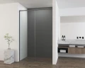 Душевая дверь Vincea Ultima 120 VDS-7UL120CLGM профиль Вороненая сталь стекло прозрачное