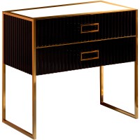 Тумба под раковину Boheme Armadi Art Monaco 100 867-100-BG Черный глянец Золото МДФ / ЛДСП