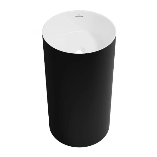 Раковина Wellsee Chalice Perfection 45 230613000 цвет Черный матовый Белый Глянцевый