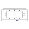 Акриловая ванна Excellent Arana 180x85 WAEX.ARA18.SMART.CR с гидромассажем