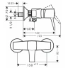 Смеситель для душа Hansgrohe Metropol Classic 31360090 Хром Золото латунь на стену