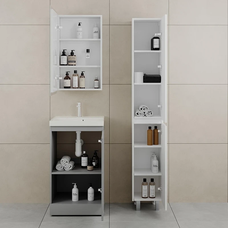 Тумба под раковину Style Line Батлер 50 СС-00002489 цвет Серый
