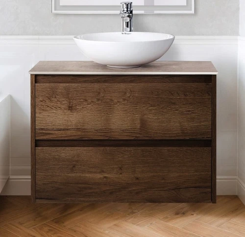 Тумба под раковину BelBagno Kraft 70 KRAFT-700-2C-SO-RT подвесная Rovere Tabacco МДФ / ЛДСП