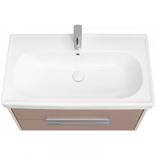 Тумба под раковину Aquaton Ар-Деко 85 1A280401DD6E0 подвесная Кашемир МДФ / ЛДСП