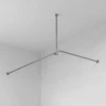 Карниз для ванны WasserKRAFT Dinkel180x90 SC-469018 Хром