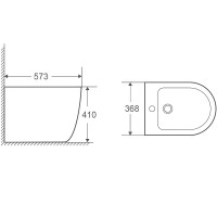 Биде WeltWasser Merzbach 003 MT-BL 10000006095 Черное матовое