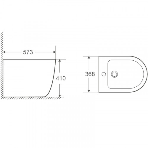 Биде WeltWasser Merzbach 003 MT-BL 10000006095 Черное матовое