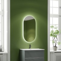 Зеркало Sancos Oval 55 OV55C с подсветкой с сенсорным выключателем и диммером стекло