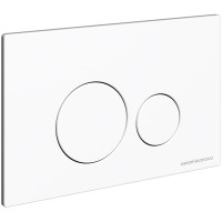 Комплект унитаза с инсталляцией Ceramicanova Metric CN3007_1001W_1000 с сиденьем Микролифт и Белой клавишей смыва фарфор подвесной