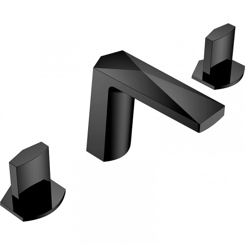 Смеситель для раковины Boheme Venturo 150-B-ICE Черный матовый латунь