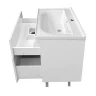 Тумба с раковиной Azario Ника 70 Н CS00106461 цвет Белый глянцевый