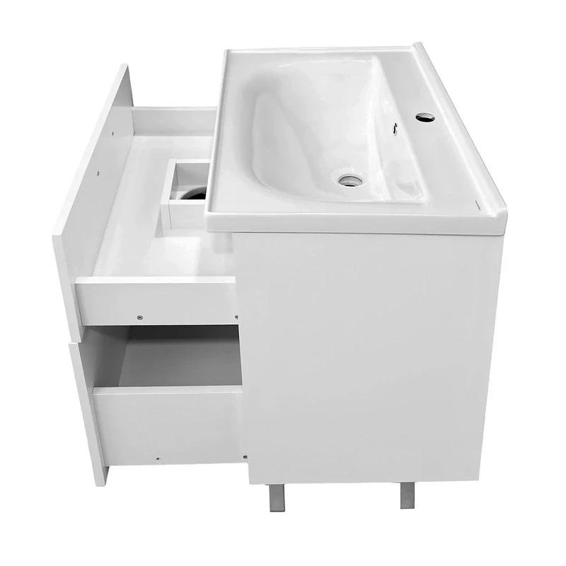 Тумба с раковиной Azario Ника 70 Н CS00106461 цвет Белый глянцевый