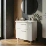 Тумба с раковиной Azario Ника 70 Н CS00106461 цвет Белый глянцевый