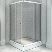 Душевой уголок Radomir 110x90 R 1-03-1-2-0-1220 с поддоном профиль Белый стекло прозрачное