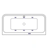 Акриловая ванна Excellent Arana 180x85 WAEX.ARA18.SOFT.WH цвет Белый с гидромассажем форсунки Белые